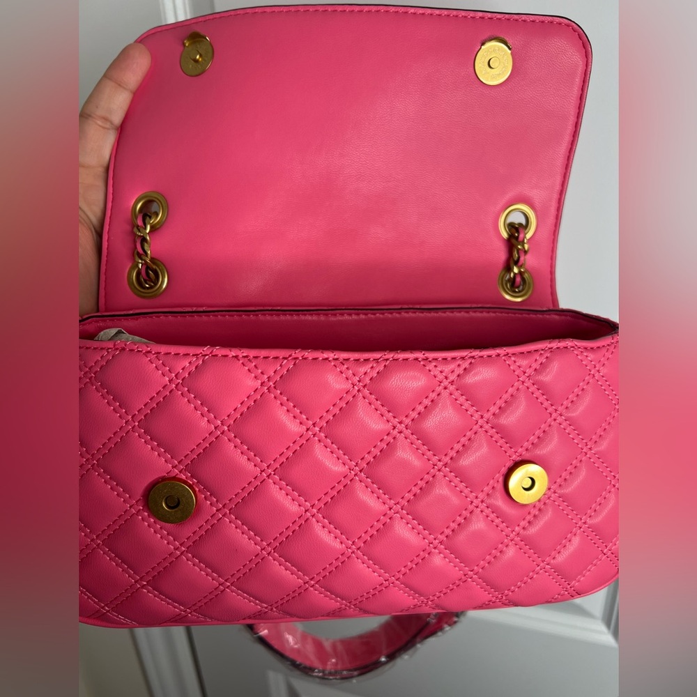 Guess Pink Guilly Quilted Shoulder Bag - Picture 4 of 6
